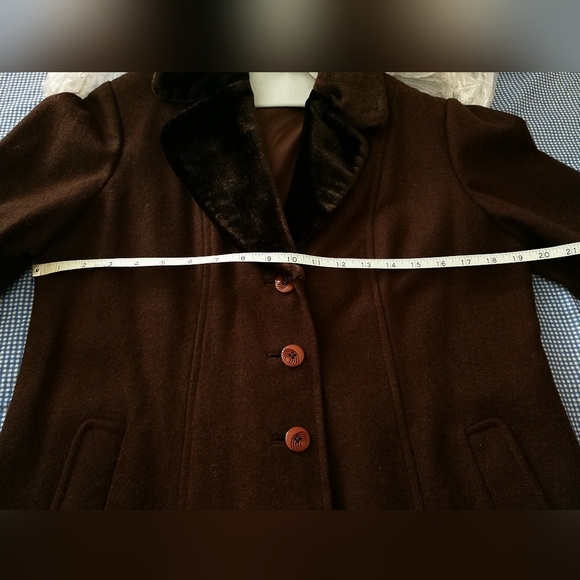 Vintage wool coat women size S-M - Picture 8 of 10